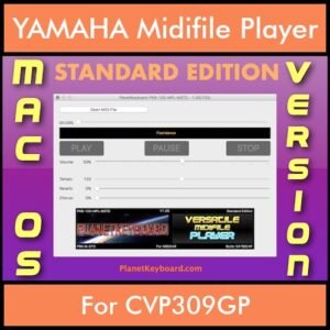 VERSATILE MIDIFILE PLAYER By PK STANDARD EDITION V 1  - FOR MAC - COMPUTER for YAMAHA CVP309GP in MID format