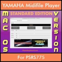 VERSATILE MIDIFILE PLAYER By PK STANDARD EDITION V 1 - FOR MAC - COMPUTER for YAMAHA PSRS775 in MID format