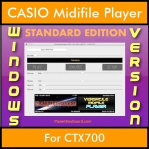 VERSATILE MIDIFILE PLAYER By PK STANDARD EDITION V 1  - FOR PC - COMPUTER for CASIO CTX700 in MID format