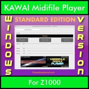 VERSATILE MIDIFILE PLAYER By PK STANDARD EDITION V 1  - FOR PC - COMPUTER for KAWAI Z1000 in MID format