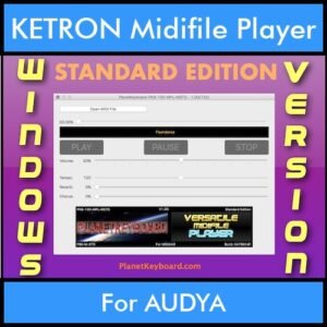 VERSATILE MIDIFILE PLAYER By PK STANDARD EDITION V 1  - FOR PC - COMPUTER for KETRON AUDYA in MID format