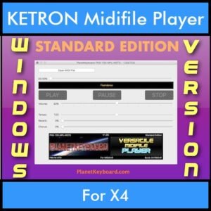 VERSATILE MIDIFILE PLAYER By PK STANDARD EDITION V 1  - FOR PC - COMPUTER for KETRON X4 in MID format