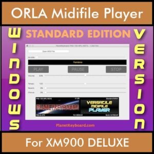 VERSATILE MIDIFILE PLAYER By PK STANDARD EDITION V 1  - FOR PC - COMPUTER for ORLA XM900 DELUXE in MID format