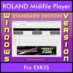 VERSATILE MIDIFILE PLAYER By PK STANDARD EDITION V 1  - FOR PC - COMPUTER for ROLAND EXR3S in MID format