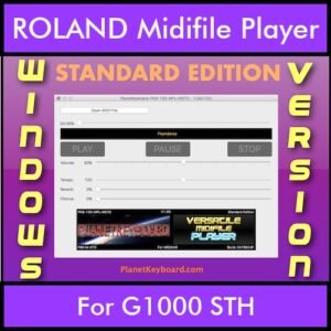 VERSATILE MIDIFILE PLAYER By PK STANDARD EDITION V 1  - FOR PC - COMPUTER for ROLAND G1000 STH in MID format