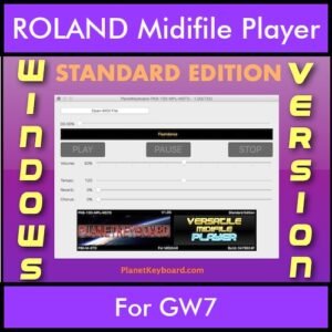 VERSATILE MIDIFILE PLAYER By PK STANDARD EDITION V 1  - FOR PC - COMPUTER for ROLAND GW7 in MID format