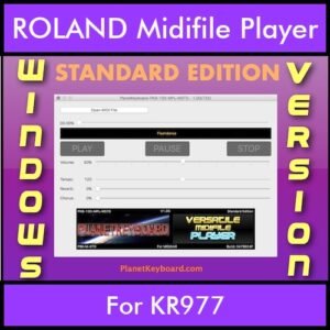 VERSATILE MIDIFILE PLAYER By PK STANDARD EDITION V 1  - FOR PC - COMPUTER for ROLAND KR977 in MID format