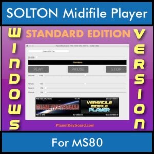 VERSATILE MIDIFILE PLAYER By PK STANDARD EDITION V 1  - FOR PC - COMPUTER for SOLTON MS80 in MID format