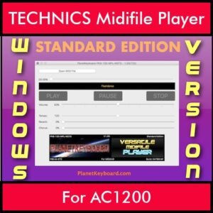 VERSATILE MIDIFILE PLAYER By PK STANDARD EDITION V 1  - FOR PC - COMPUTER for TECHNICS AC1200 in MID format