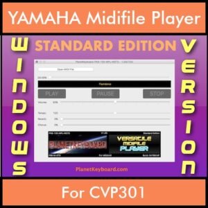 VERSATILE MIDIFILE PLAYER By PK STANDARD EDITION V 1  - FOR PC - COMPUTER for YAMAHA CVP301 in MID format