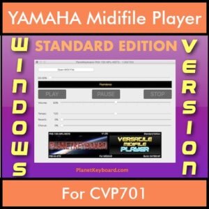 VERSATILE MIDIFILE PLAYER By PK STANDARD EDITION V 1  - FOR PC - COMPUTER for YAMAHA CVP701 in MID format