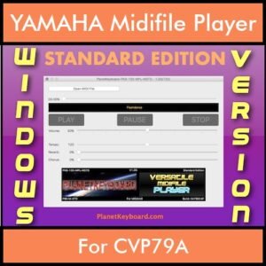 VERSATILE MIDIFILE PLAYER By PK STANDARD EDITION V 1  - FOR PC - COMPUTER for YAMAHA CVP79A in MID format