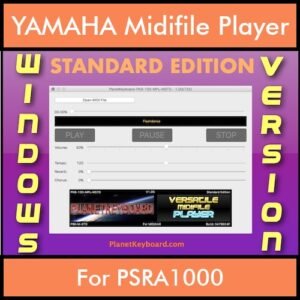 VERSATILE MIDIFILE PLAYER By PK STANDARD EDITION V 1  - FOR PC - COMPUTER for YAMAHA PSRA1000 in MID format