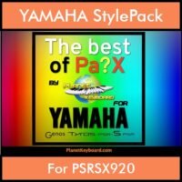 Best Of Series By PK Vol. 1 - Best Of PA - 250 Styles for YAMAHA PSRSX920 in STY format